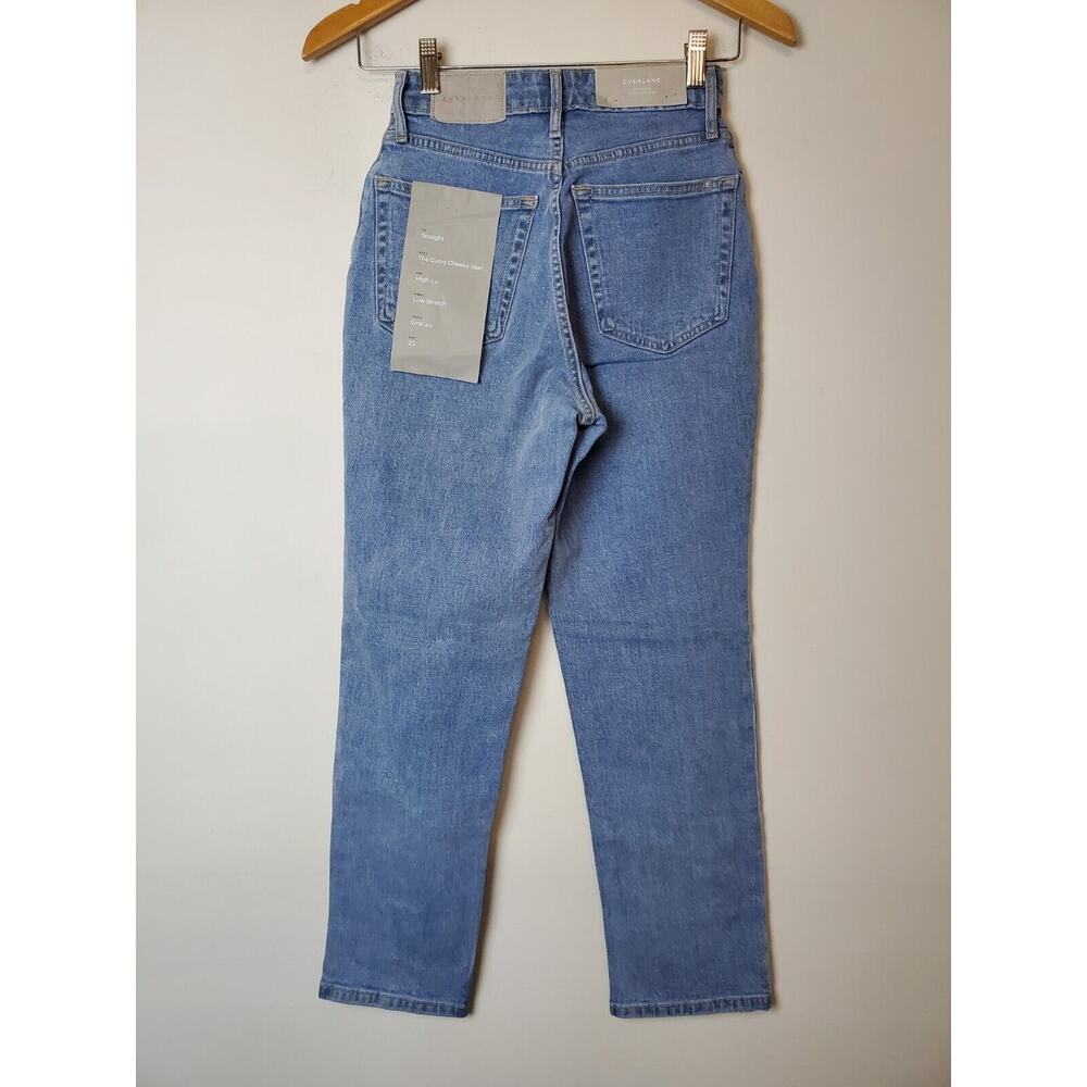 NWT Everlane 23 "The Curvy Cheeky Jeans" Stonewash Organic Cotton High‎ Rise - Picture 3 of 11